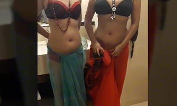 Desi Lesbian Wife’s Stripping Boob Press Pussy Rub