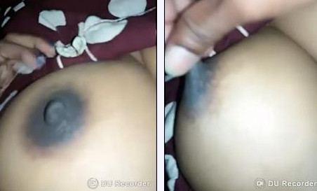 Playing with desi aunty nipples