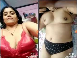 Today Exclusive- Sexy Boudi Record Her Nude Selfie Part 1