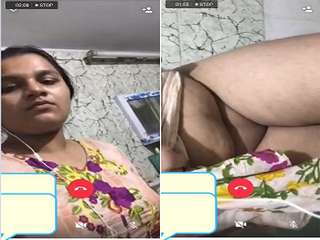 Today Exclusive- Horny Desi Girl Showing Her Boobs and Pussy on Video Call Part 3