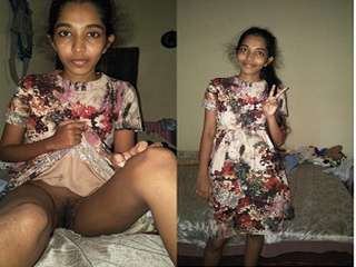Today Exclusive- Cute look Lankan Girl Blowjob