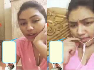 Today Exclusive-Desi Girl Showing Her Boobs on Video call Part 2