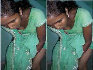 Today Exclusive- Desi Village Girl Pussy Record By Lover Part 1