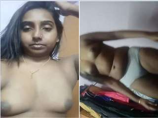 Today Exclusive-Desi girl Record her Nude Video