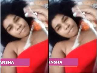 Today Exclusive- Cute Lankan Girl Showing Her Boobs part 2