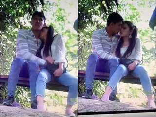 Today Exclusive- Nepali Lover OutDoor Romance Capture By CC tv