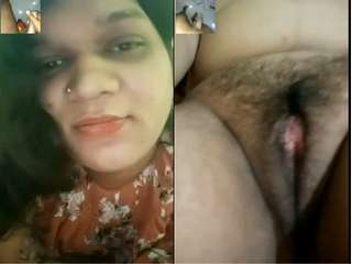 Today Exclusive- Horny Punjabi Bhabhi Showing her Wet Pussy