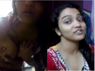 Today Exclusive-Sexy Desi Girl Making a  Hot Video For BF