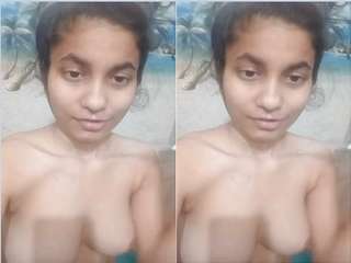 Today Exclusive- Sexy Desi Girl Bathing part 2