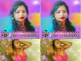 First On Net- Pooja Bhabhi Bathing
