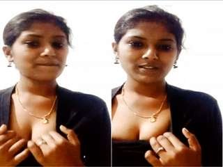 Today Exclusive- Cute Tamil Girl Make Horny To BF