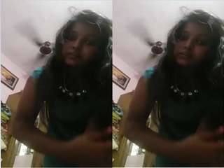 Today Exclusive- Telugu Girl Showing Her Boobs