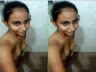 Today Exclusive- Cute Lankan Girl Record Her Nude Selfie part 2