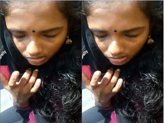 Today Exclusive- Cute Tamil Girl Blowjob