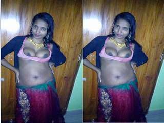 Today Exclusive- Desi Kolkata Girl Nude Video Record By Hubby Part 2