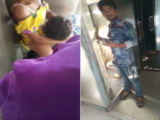 Exclusive- Desi Couple Pussy Licking And Fucking Inside Toilet of Train Secretly Recorded by Co-passangers