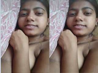 Today Exclusive- Cute Lankan Girl Showing Her Nude Body Part 1