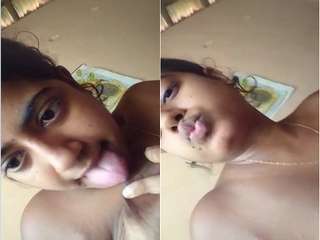 Today Exclusive- Cute Lankan Girl Showing Her Nude Body Part 7