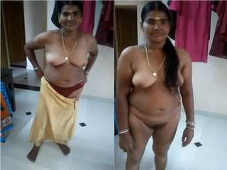 Today Exclusive- Desi Mallu maid Showing Her Boobs and Pussy Shows To House Owner part 2