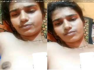 Today Exclusive- Sexy Desi Girl Showing Her Boobs and Pussy On Video Call Part 4