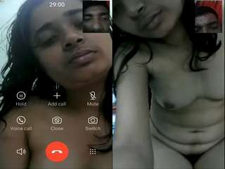 Today Exclusive- Cute Desi Girl Showing Her Boobs and Pussy On video Call