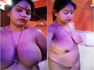 Today Exclusive- Horny Desi Wife Record Nude Selfie