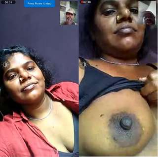 Today Exclusive- Tamil Girl Showing Boobs to Lover On Video Call