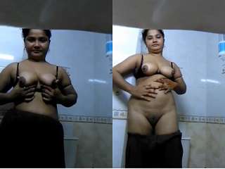 Today Exclusive -Sexy Desi Girl Showing Her Nude Body