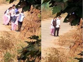 Today Exclusive- Desi Clg Lovers OutDoor Romance