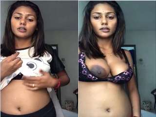 Today Exclusive- CUte tamil Girl Showing her Nude Body On Video Call Part 2