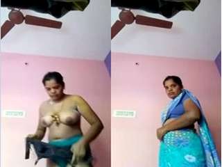 Today Exclusive-Tamil Bhabhi Record her Bathing and Wearing Video For Lover Part 1