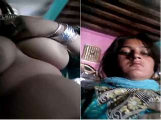 Today Exclusive- Desi Bhabhi Showing Her Boobs and Pussy Part 3