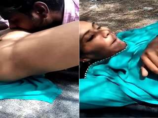 Today Exclusive- Tamil Lover OutDoor Romance and Pussy Licking