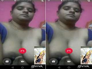 Today Exclusive- Telugu Bhabhi Showing Her boobs On Video Call