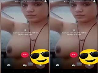 Today Exclusive- Desi Girl Showing Her Big Boobs On Video Call