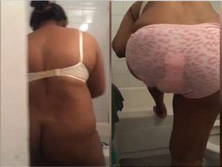 Today Exclusive- Desi Wife Big Ass Video Record By Hubby