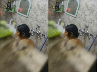 Today Exclusive- Bhabi Bathing Clip Record In Hidden Cam