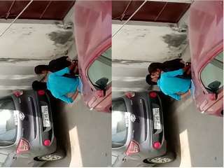 Today Exclusive- Desi Lover Out Door Kissing