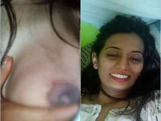Today Exclusive- Desi Girl Showing her Boobs on Video Call
