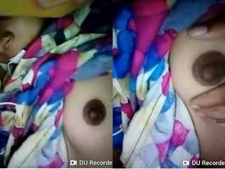 Today Exclusive- Desi Girl Showing her boobs On Video Call Part 2
