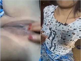 Today Exclusive- Horny Desi Girl Showing Her Wet Pussy