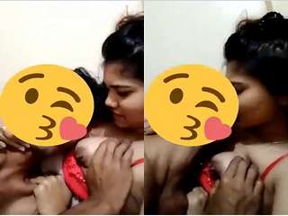 Today Exclusive- Cute Bangla Girl Boobs Sucking By Lover