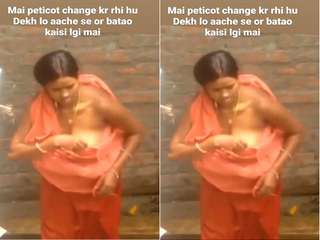 Today Exclusive- Desi Bhabhi Changing Cloths Record In Hidden Cam Part 1