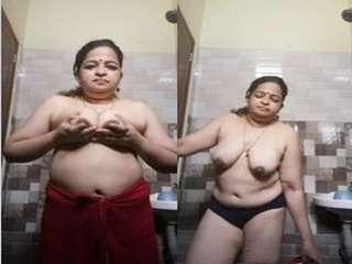 Today Exclusive- mallu Bhabhi Showing her Nude Body