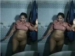 Today Exclusive- Horny Desi Girl Record her Nude Video For Lover Part 1