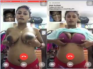 Today Exclusive- Cute Tamil Girl Showing Her Boobs and Pussy On Video Call
