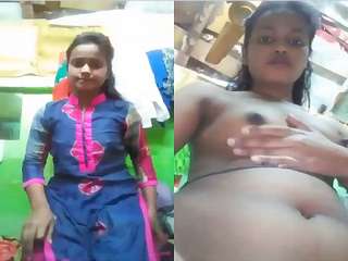 Today Exclusive- Sexy Bangla Girl Showing Her Boobs and Pussy