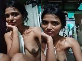 Today Exclusive- Village Bhabhi Record Nude Video For Lover