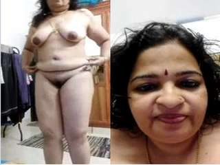 Today Exclusive- Horny Mallu Bhabhi Record her Nude Video For Lover Part 1