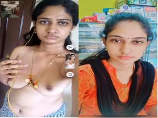 Today Exclusive –Sexy Telugu Bhabhi Showing Her Nude Body TO Lover On Video Call Part 2